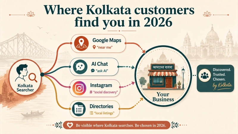 How AI search engines and directories now influence local business discovery in Kolkata