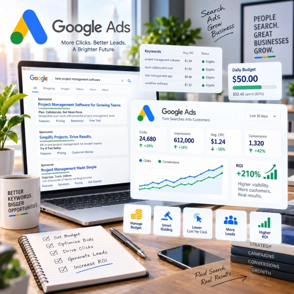Google Ads marketing and PPC campaign optimization